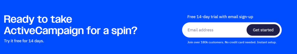activecampaign Free trial