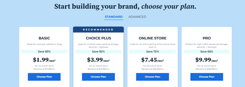 bluehost-price-and-plans